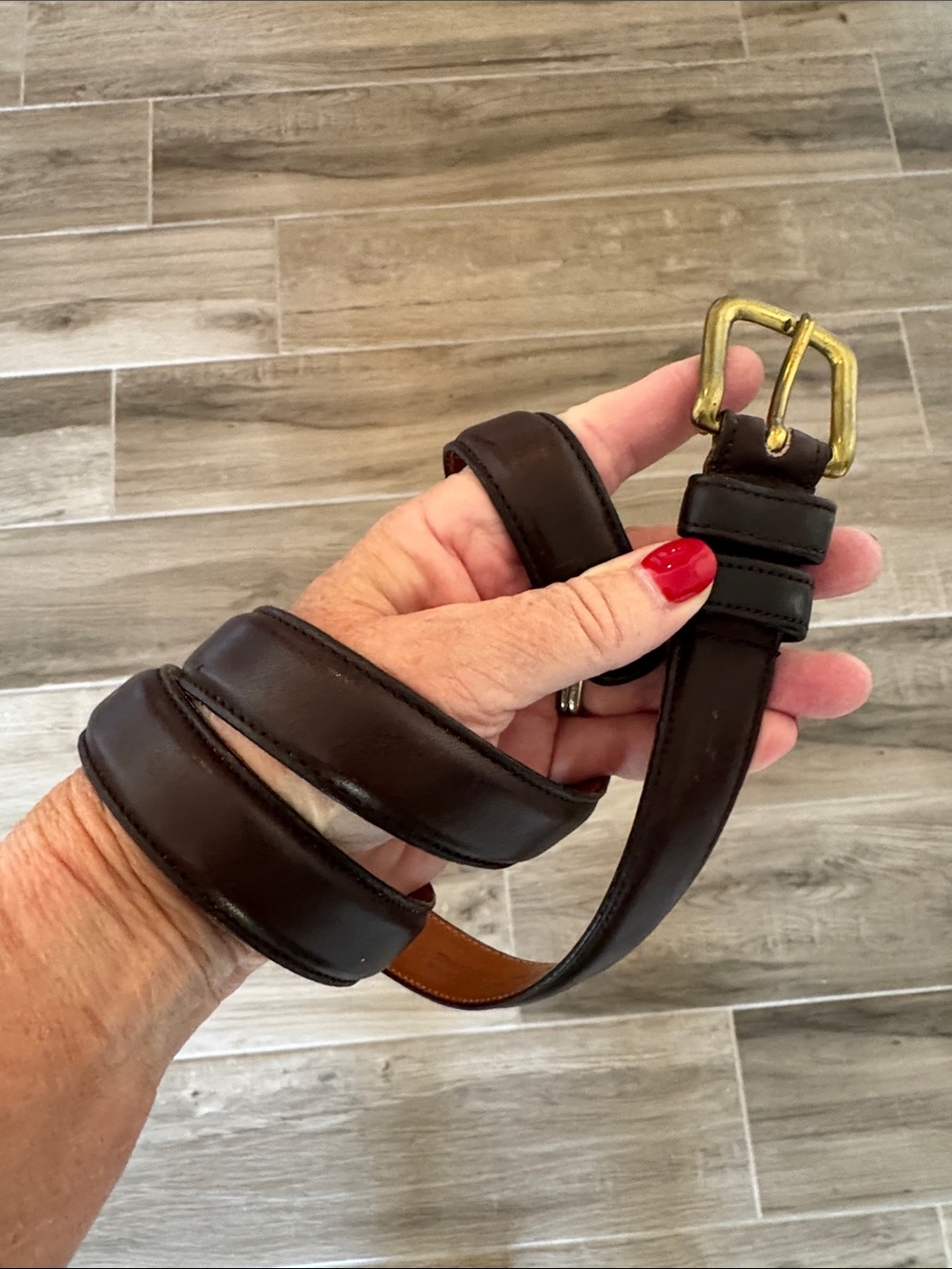 Vintage Coach S leather belt